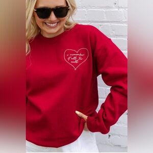 Girl Tribe I remember it all too well sweatshirt - size medium